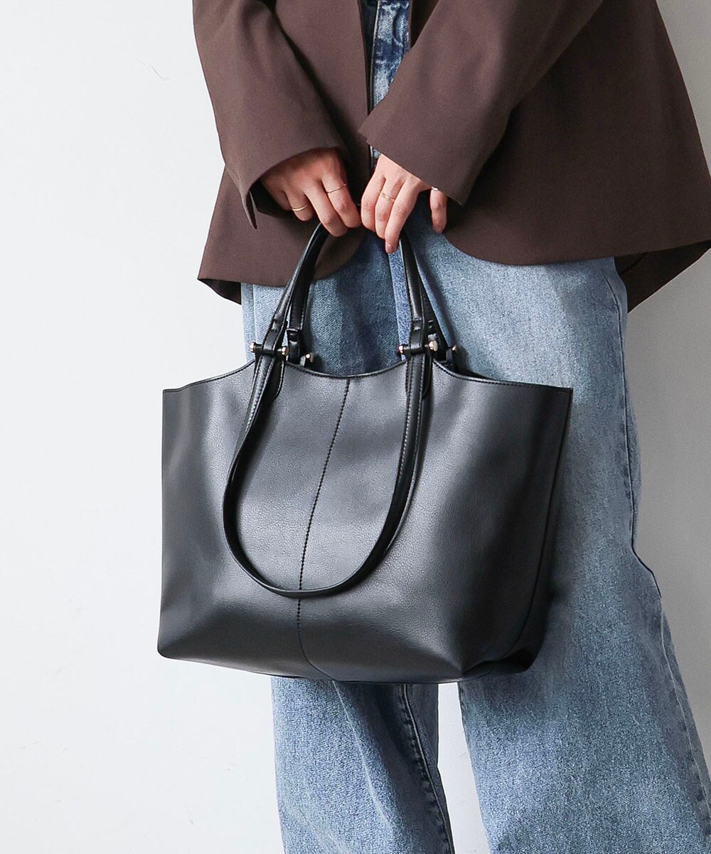 シーズンレス/お仕事/軽量】LILAC / ダブルハンドルA4トートバッグ