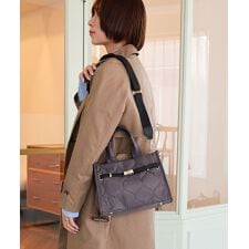 【軽量/デイリー/オールシーズン】キルティング2wayトートバッグ