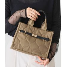 【軽量/デイリー/オールシーズン】キルティング2wayトートバッグ