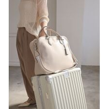 【オールシーズン/旅行/大容量】ラインテープ ビッグボストンバッグ