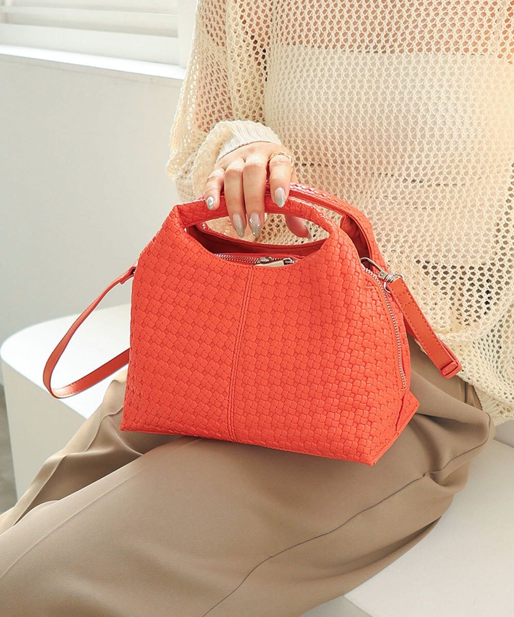 【ミディアムサイズ/デイリー/軽量】あおりポケット2wayトートバッグ