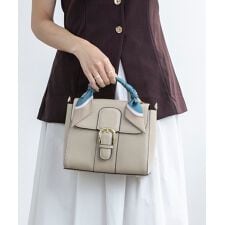 【オールシーズン/オケージョン/2way】スカーフ付き2wayハンドバッグ