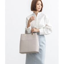 【A4/通勤/お仕事】ダブルポケット縦型A4トートバッグ