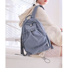 【オールシーズン/軽量/マザーズバッグ】ギャザー入りナイロンリュック