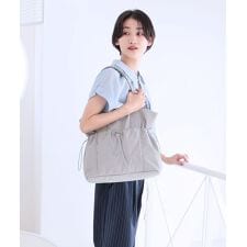 【A4/シーズンレス/軽量】ギャザーポケットトートバッグ