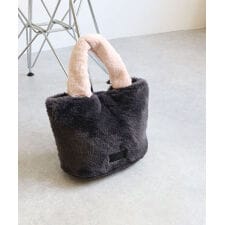 【デイリー/軽量/コンパクト】バイカラーファートートバッグ