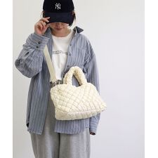 【2way/デイリー/軽量】キルティング2wayトートバッグ
