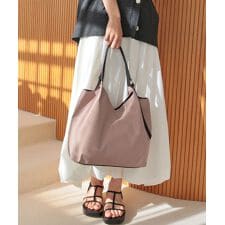 【デイリー/軽量/シーズンレス】ベルトハンドルＶカットトートバッグ