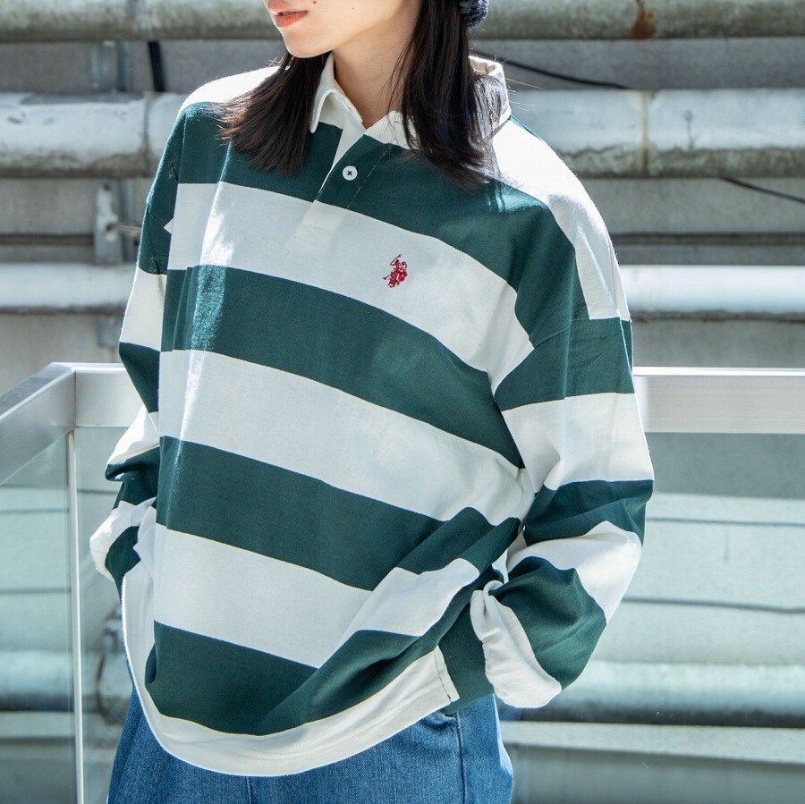 U.S. POLO ASSN.|別注ボーダーラガーシャツ | マルイウェブチャネル