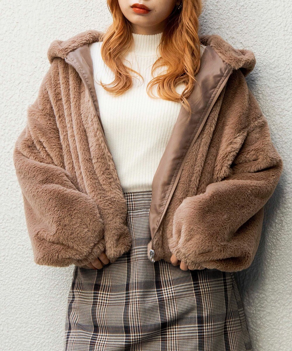 ファーフードブルゾン | マルイウェブチャネル