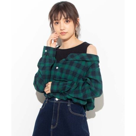 アシンメトリーオフショルダーシャツ | マルイウェブチャネル 