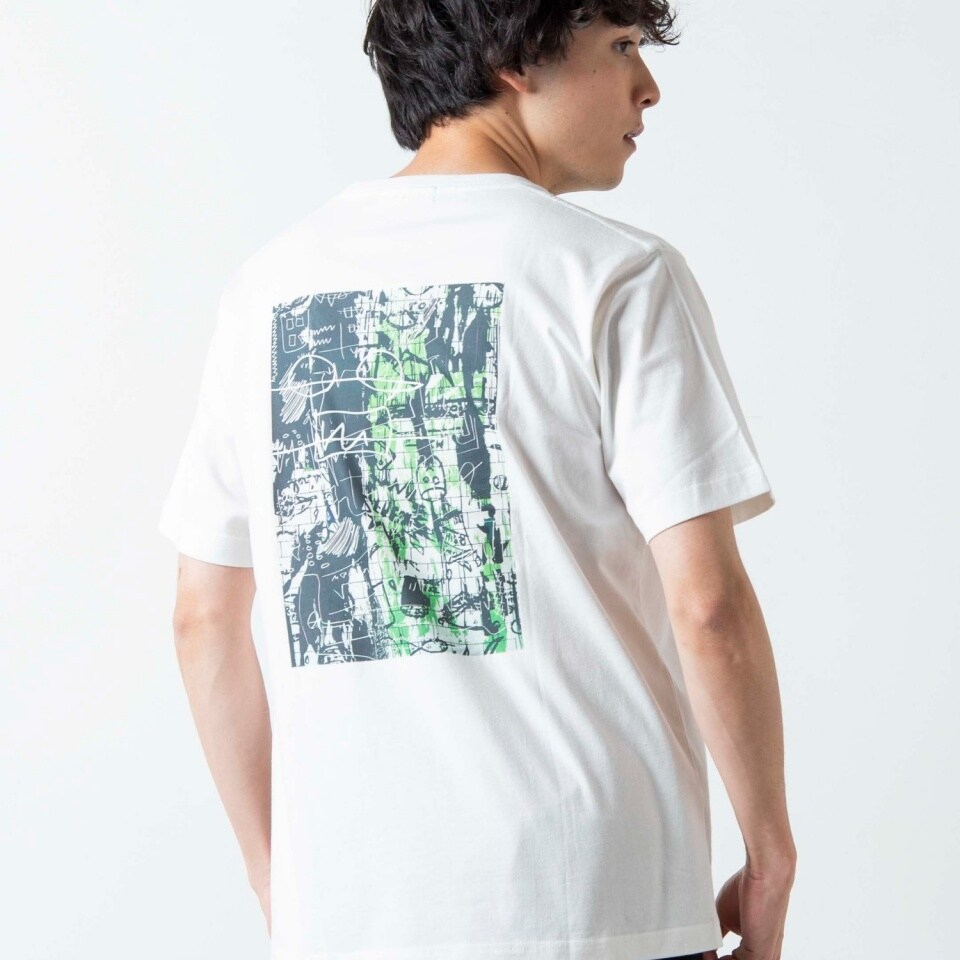Michelle グラフィックプリント Tシャツ Sサイズ 小さいサイズ】リラックスシルエット ロゴTシャツ／接触冷感