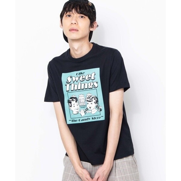 レトロボックスグラフィックプリントTシャツ | WE20SS03-M2839