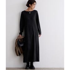 ユアーズ(ur's)のﾎﾞｰﾄﾈｯｸﾛﾝｸﾞﾆｯﾄﾜﾝﾋﾟｰｽ