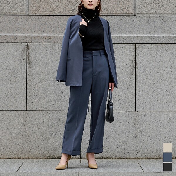 【美品】LOUNIE ノーカラージャケット Vネック ベルト付き 羽織 ゆったり 美品】LOUNIE ノーカラージャケット Vネック ベルト付き 羽織