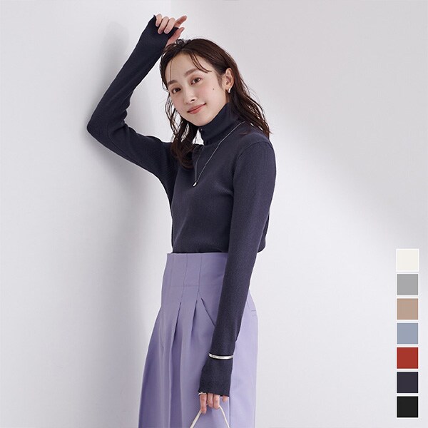 ﾌｨﾝｶﾞｰﾎｰﾙ付ﾘﾌﾞﾀｰﾄﾙﾈｯｸﾄｯﾌﾟｽ | ユアーズ(ur's) | マルイウェブチャネル