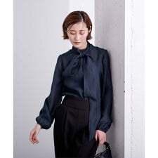 ユアーズ(ur's)のﾎﾞｳﾀｲ付ｼｱｰﾊｲﾈｯｸﾌﾞﾗｳｽ