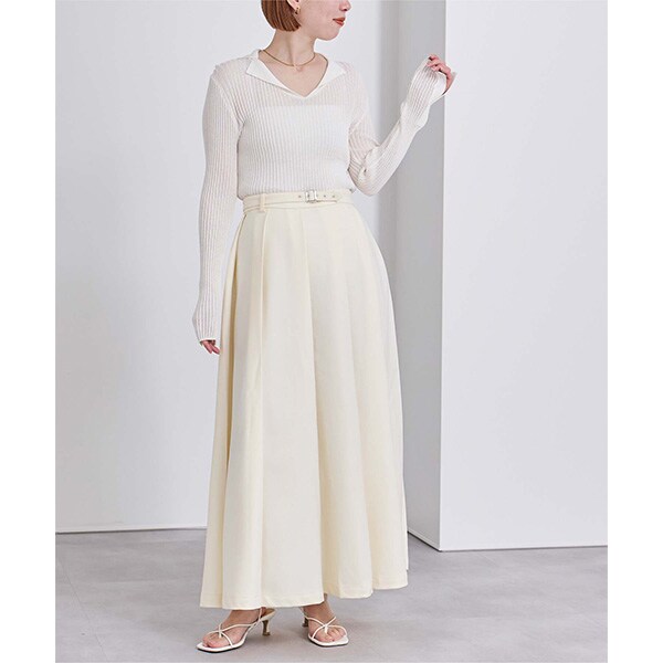 細ベルト付タイトストレートスカート | フレイ アイディー(FRAY I.D