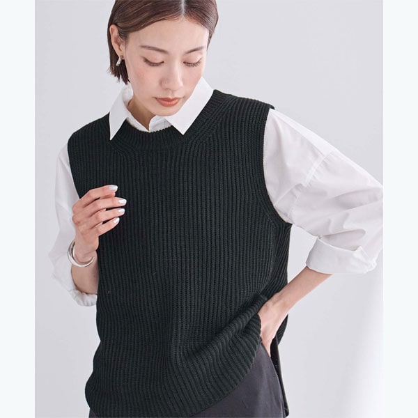 【新品未使用】定価10.5万円Vince.ブラック ノーカラーベストジレ 楽天市場】クーポン利用で2130円！ベスト《全方向ストレッチ深V