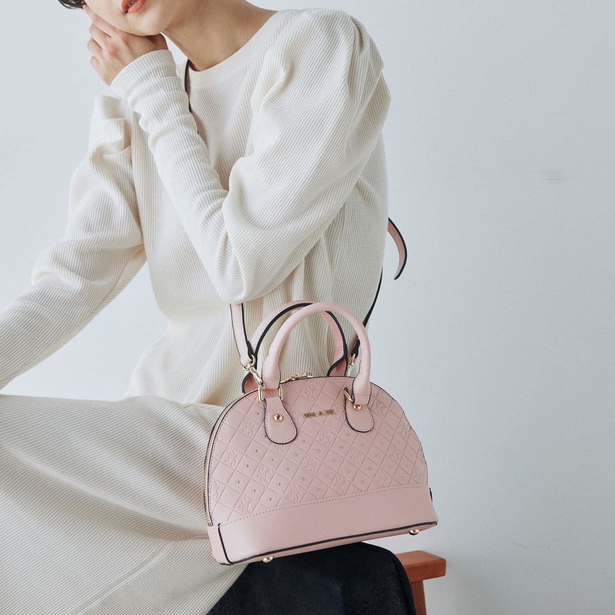 [�}���C]PAUL & JOE ACCESSOIRES (�|�[�����W���[�A�N�Z�\��)2WAY�n���h�o�b�O PJ/�|�[���A���h�W���[�A�N�Z�\���iPAUL & JOE ACCESSOIRES�j �s���N