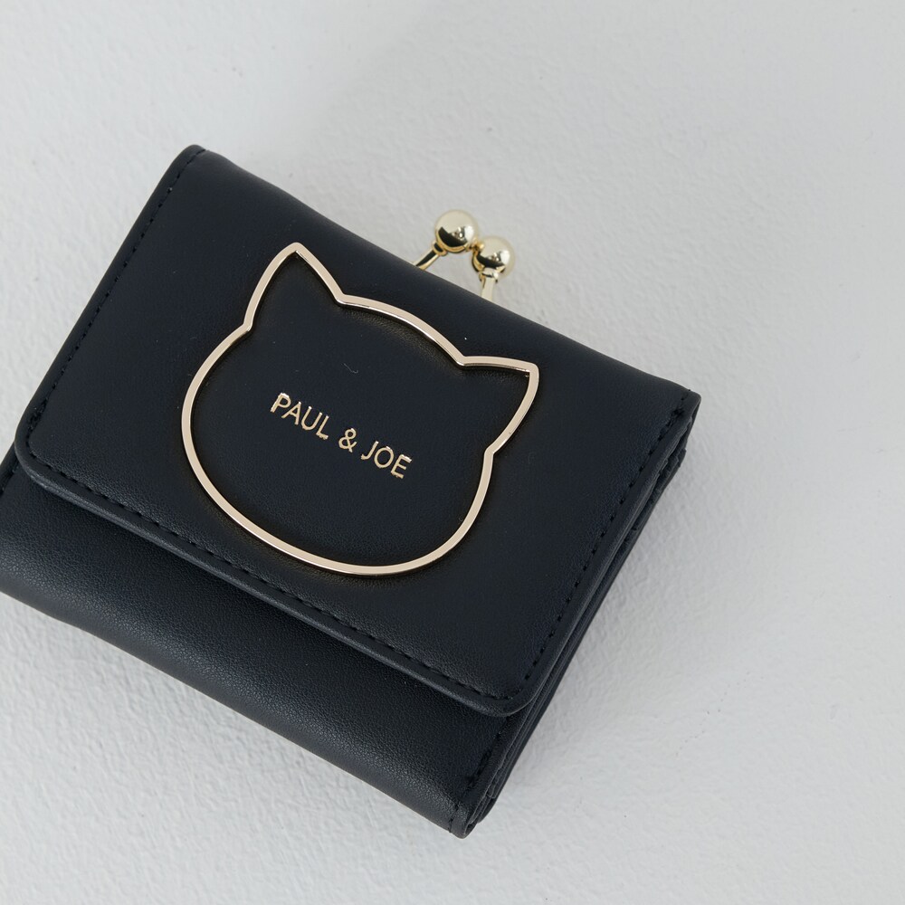 口金ミニ財布 PJA-W1172 キャットブローチ | ポールアンドジョー