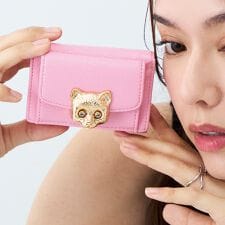 マイクロミニ財布 PJA-W1383 3D CAT FACE