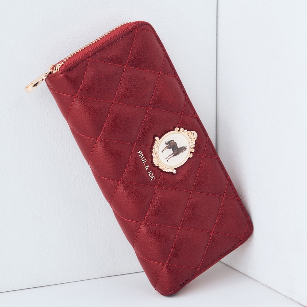 新品、PAUL&JOE ポール&ジョー、白猫、エンブレム、長財布、ワインレッド ポールアンドジョーアクセソワ(PAUL & JOE ACCESSOIRES) 長財布 の一覧