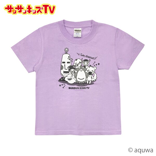 サンサンキッズTV プリントTシャツ パープル 110サイズ | アニメ