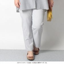 【 Ｍ、Ｌ】【 LL～5L】【fleur】【mint breeze】9分丈　パンツ