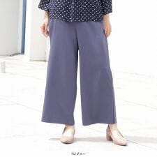 【M～5L】【fleur】【mint breeze】ボックスタック　パンツ
