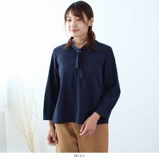 【大きいサイズ】ボウタイ フェミニン ブラウス