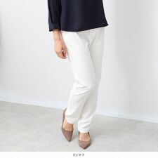 【M～5L】【fleur】【mintbreeze】ツイル ストレッチ スキニーパンツ