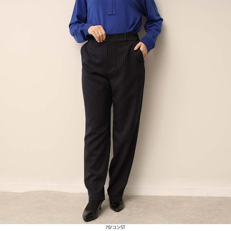 【大きいサイズ】RASPBERRY BERET ストライプ スーツパンツ 19号 大きいサイズ】RASPBERRY BERET ストライプスーツ3点セット19号