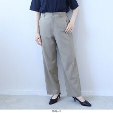 【fleur】【Ｌ～５Ｌ】【多機能・セットアップ】ストレートパンツ