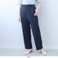 【fleur】【Ｌ～５Ｌ】【多機能・セットアップ】ストレートパンツ
