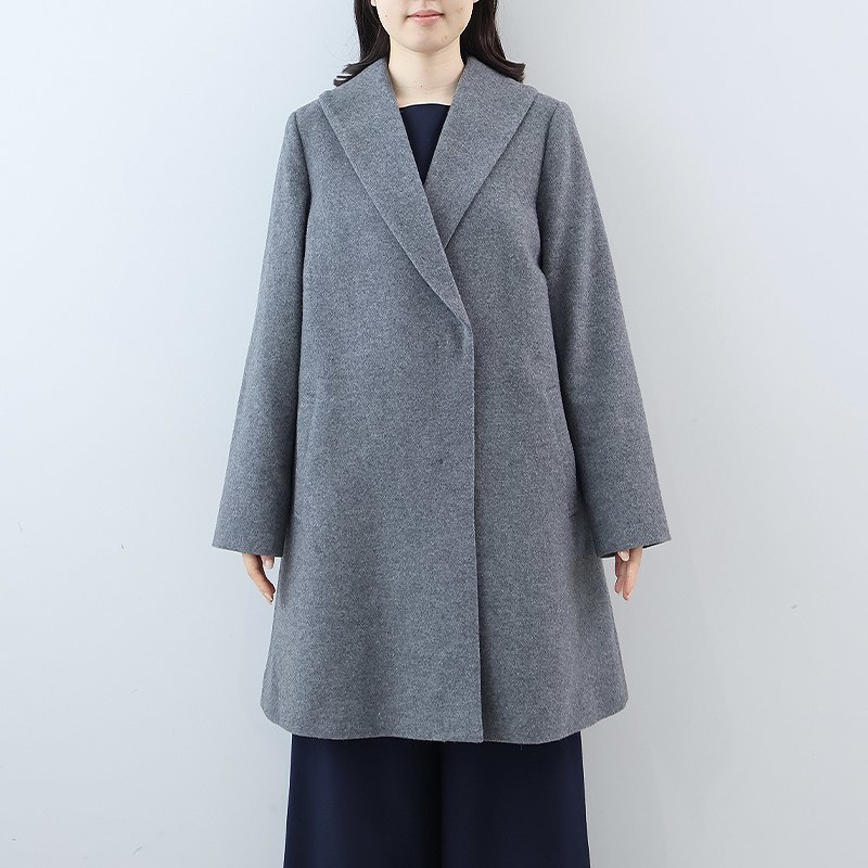 大きいサイズ】ウールビーバーショールカラーコート | フルールby