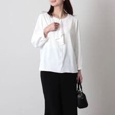 【大きいサイズ】ドビークロスボウタイブラウス