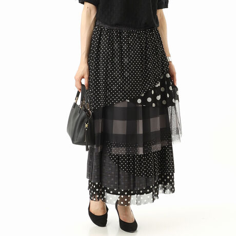 極美品 SHE Tokyo 完売品 judy black チュールタイトスカート SHE  