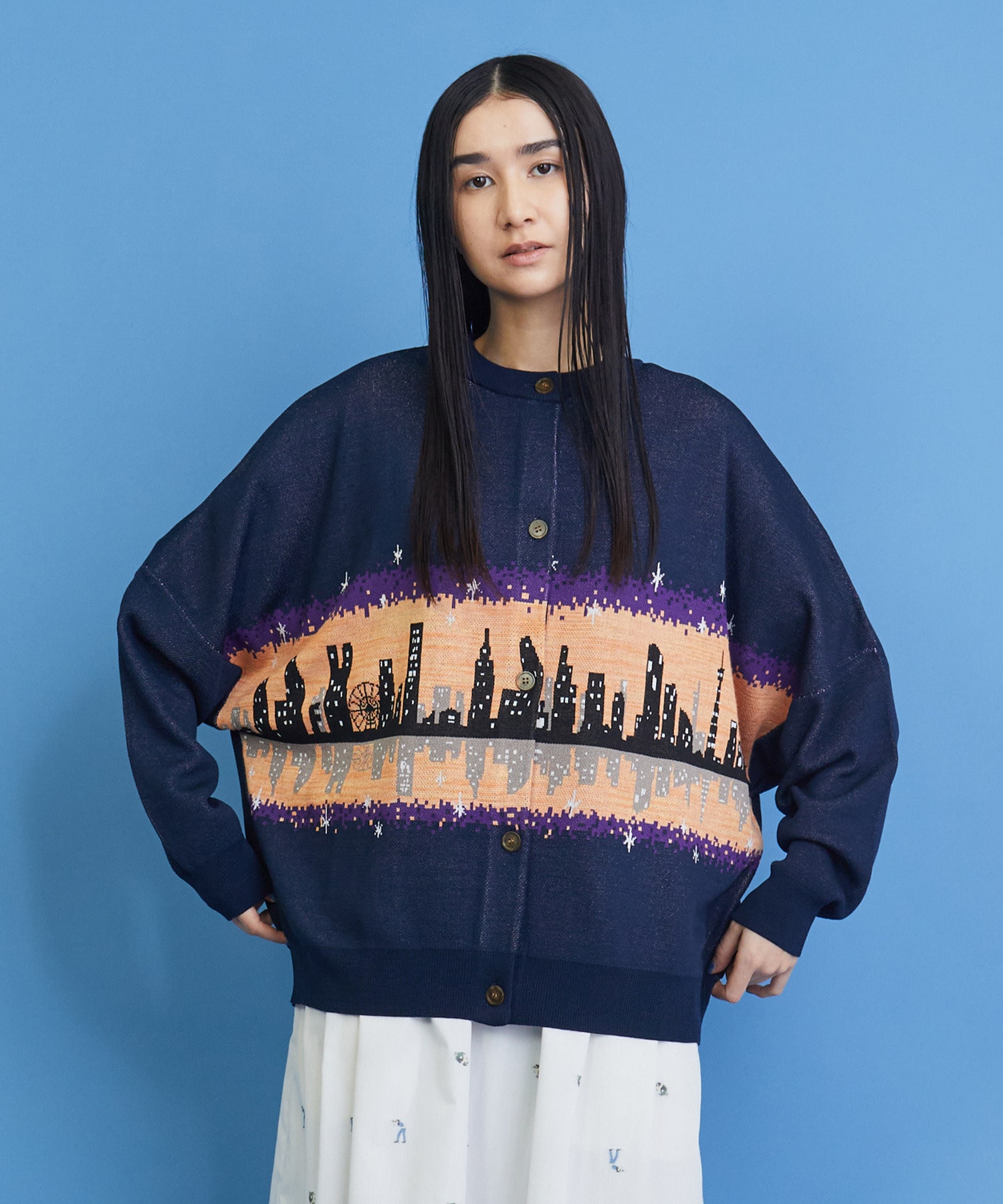 オリジナル ジャガードニット カーディガン | フラボア(FRAPBOIS