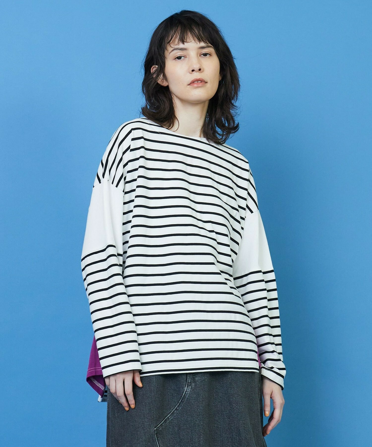 フラボア FRAPBOIS バスク ボーダー カットソー FRAPBOIS（フラボア） tシャツ バスクボーダー カットソー レディース