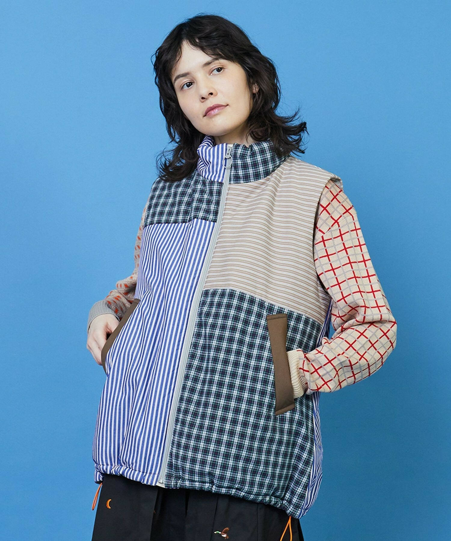 パッチワーク ベスト ジャケット | フラボア(FRAPBOIS) | マルイウェブ