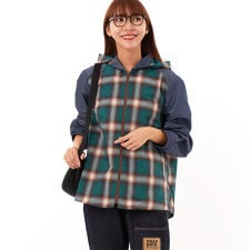 オンブレー シャツブルゾン