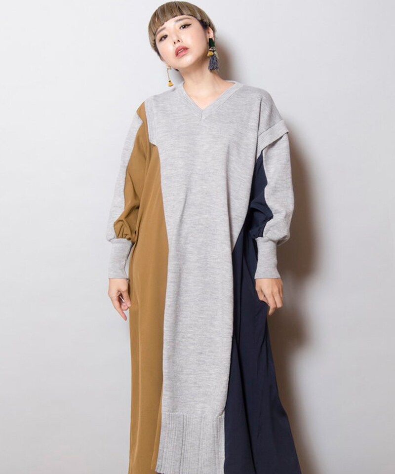 切替ニットワンピース | オズモーシス(OSMOSIS) | マルイウェブ