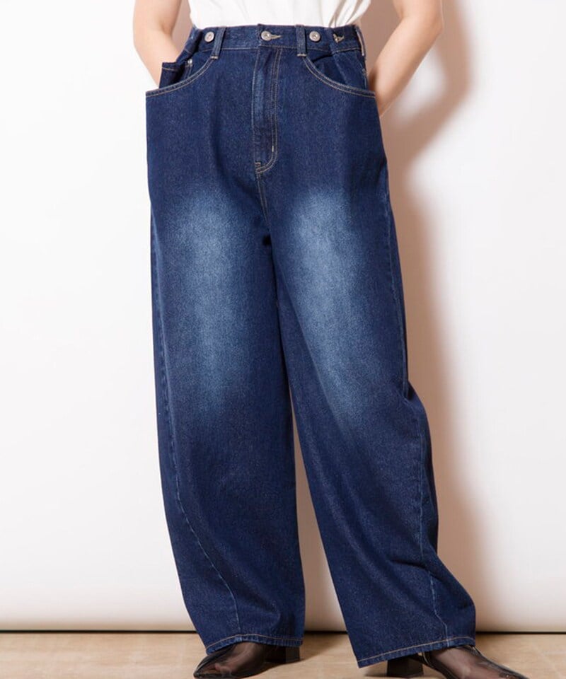 bon_meurコクーンシルエットデニムパンツ　SHIPSシップス 楽天市場】bon_meur:＜洗濯機可能＞コクーン シルエット デニム