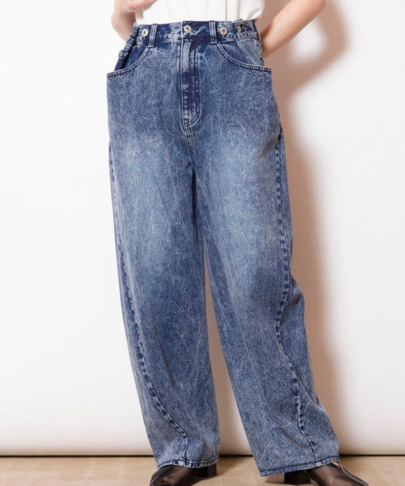 bon_meurコクーンシルエットデニムパンツ　SHIPSシップス bon_meur:〈洗濯機可能〉コクーン シルエット デニム パンツ