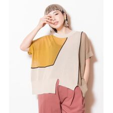 ライン切替ニットプルオーバー