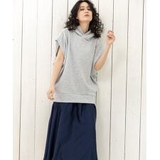 フレアーヘム切替フードワンピース