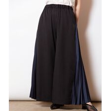 プリーツ切替パンツ