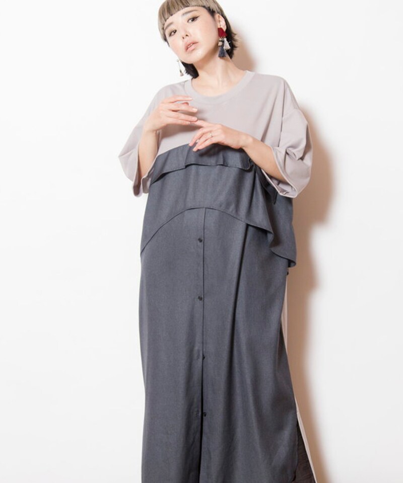 Vネックドロストギャザーワンピース | ドゥ アルシーヴ(Doux archives