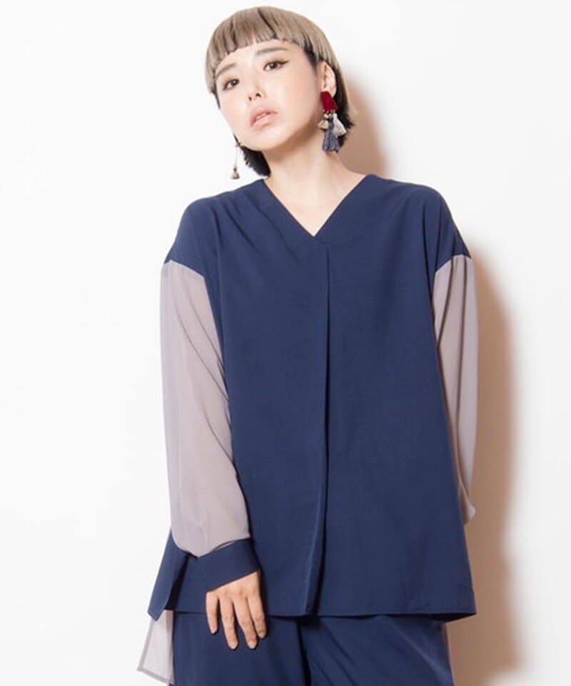 バックプリーツブラウス | オズモーシス(OSMOSIS) | マルイウェブチャネル